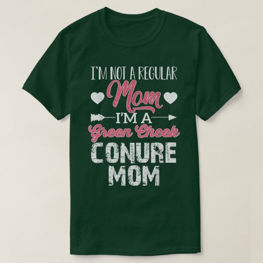 緑の頬の構成ママは通常のママPngではない Tシャツ (デザイン正面)