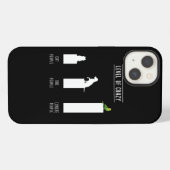 緑の頬の濃度熱狂するの銅  iPhoneケース (裏面横)