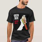 緑の頬: 鳥類の馬鹿(希薄なシナモン) Tシャツ (正面)