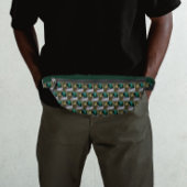 緑の頭のマラードアヒルのパターン ファニーパック