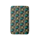 緑の頭のマラードアヒルの写真のパターン バスマット (正面縦)