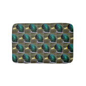 緑の頭のマラードアヒルの写真のパターン バスマット (正面)