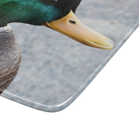 緑の頭のマラード・ドレイクの写真 カッティングボード (角)