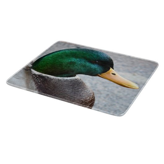 緑の頭のマラード・ドレイクの写真 カッティングボード (角)