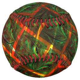 「緑の額縁の目」、傷または赤い格子。 ソフトボール