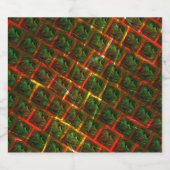 「緑の額縁の目」、傷または赤い格子。 ビールラベル (シングルラベル)