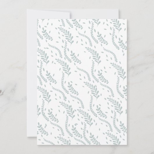 緑の願いとアドバイスカード ノートカード (裏面)