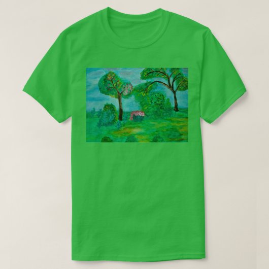 緑の風景 Tシャツ (デザイン正面)