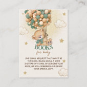 緑の風船のベビー エンクロージャーカード (正面)