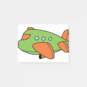 緑の飛行機 ポストイット (正面)