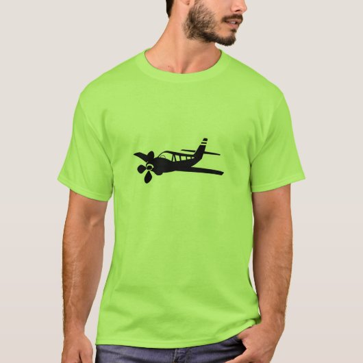緑の飛行機 Tシャツ (正面)