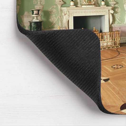 緑の食堂のインテリア マウスパッド (コーナー)