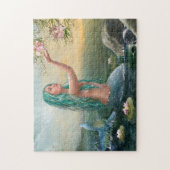 緑の髪の人魚 ジグソーパズル (縦)