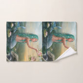 緑の髪の人魚 ハンドタオル (ハンドタオル)