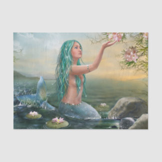 緑の髪の人魚 薄葉紙