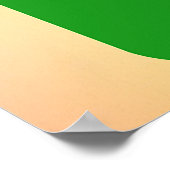 緑の髪の女性+サングラスおもしろい ポスター (角)