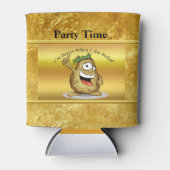 緑の髪の漫画のキャラクターポテト 缶クーラー (正面)