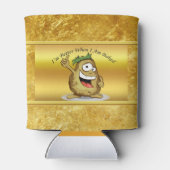 緑の髪の漫画のキャラクターポテト 缶クーラー (裏面)