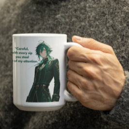 緑の髪の王様アニメ男子 コーヒーマグカップ