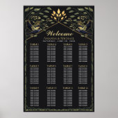 緑の魅力化されたゴシックラス結婚ンの座席表 ポスター (正面)