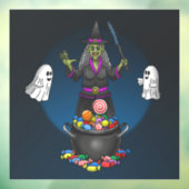 緑の魔女と幽霊トリックハロウィーン ウィンドウサイン (シート3)