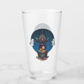 緑の魔女と幽霊トリックハロウィーン タンブラーグラス (裏面)