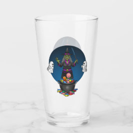 緑の魔女と幽霊トリックハロウィーン タンブラーグラス