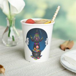 緑の魔女と幽霊トリックハロウィーン 紙コップ