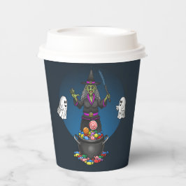 緑の魔女と幽霊トリックハロウィーン 紙コップ