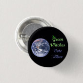 緑の魔女の投票青（緑） 缶バッジ (正面&裏面)