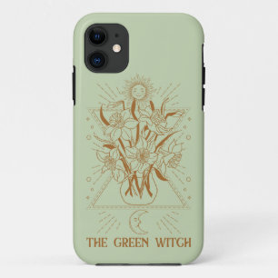 緑の魔女太陽の月のコラージュ自然主義者のハーバリスト iPhone 11 ケース