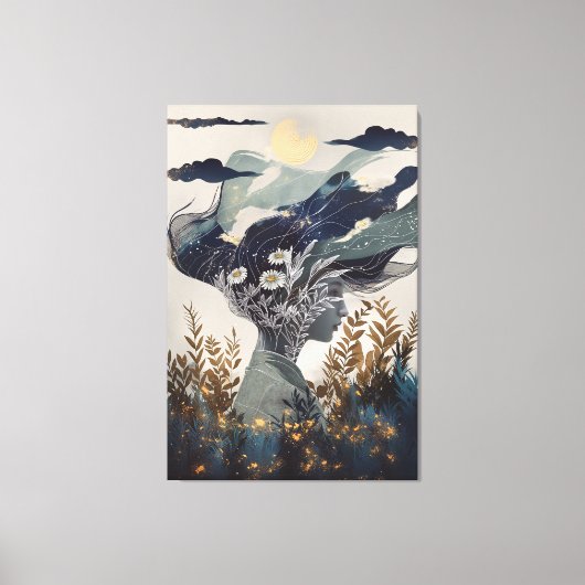 緑の魔女 キャンバスプリント (正面)