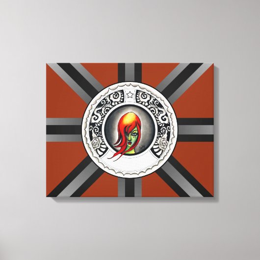 緑の魔女 キャンバスプリント (正面)