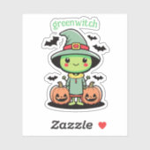 緑の魔女 シール (シート)