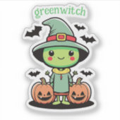 緑の魔女 シール (正面)