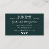 緑の魔女 名刺 (裏面)