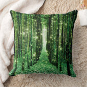 緑の魔法の森グリーンの謎 クッション (ブランケット)