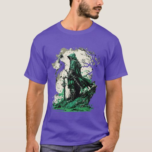緑の魔法使いの友達 Tシャツ (正面)