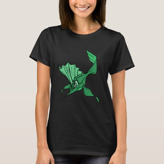 緑の魚 Tシャツ (正面)