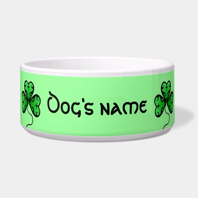 緑の鮮やかシャムロック ボウル (正面)
