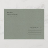 緑の鮮やか水色は日付を保存して多肉質 案内ポストカード (裏面)