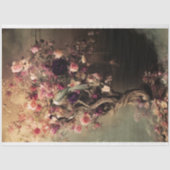 緑の鳥と鮮やかフローラ、Ethereal Tree 薄葉紙 (正面)