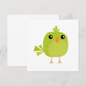 緑の鳥のキャラクター (正面/裏面)