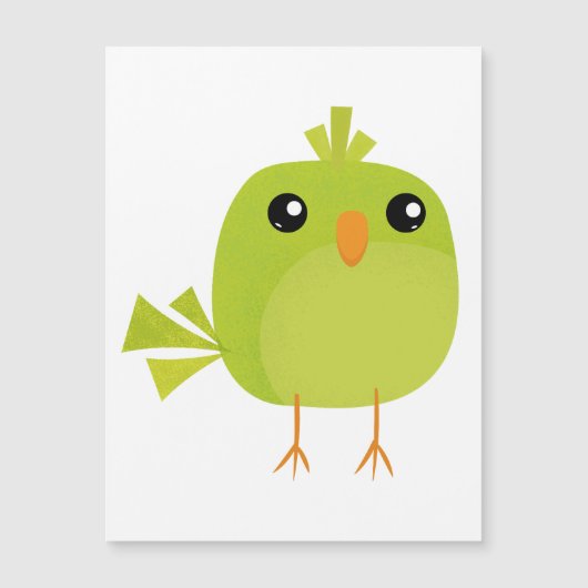 緑の鳥のキャラクター (正面)