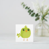 緑の鳥のキャラクター エンクロージャーカード (スタンド正面)