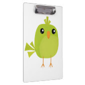 緑の鳥のキャラクター クリップボード (右)
