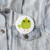 緑の鳥のキャラクター 缶バッジ (インサイチュ)
