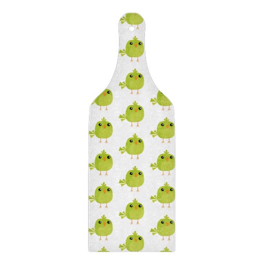 緑の鳥の漫画 カッティングボード (正面)