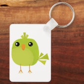 緑の鳥の漫画 キーホルダー (裏面)