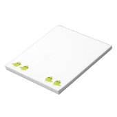 緑の鳥の漫画 ノートパッド (回転)